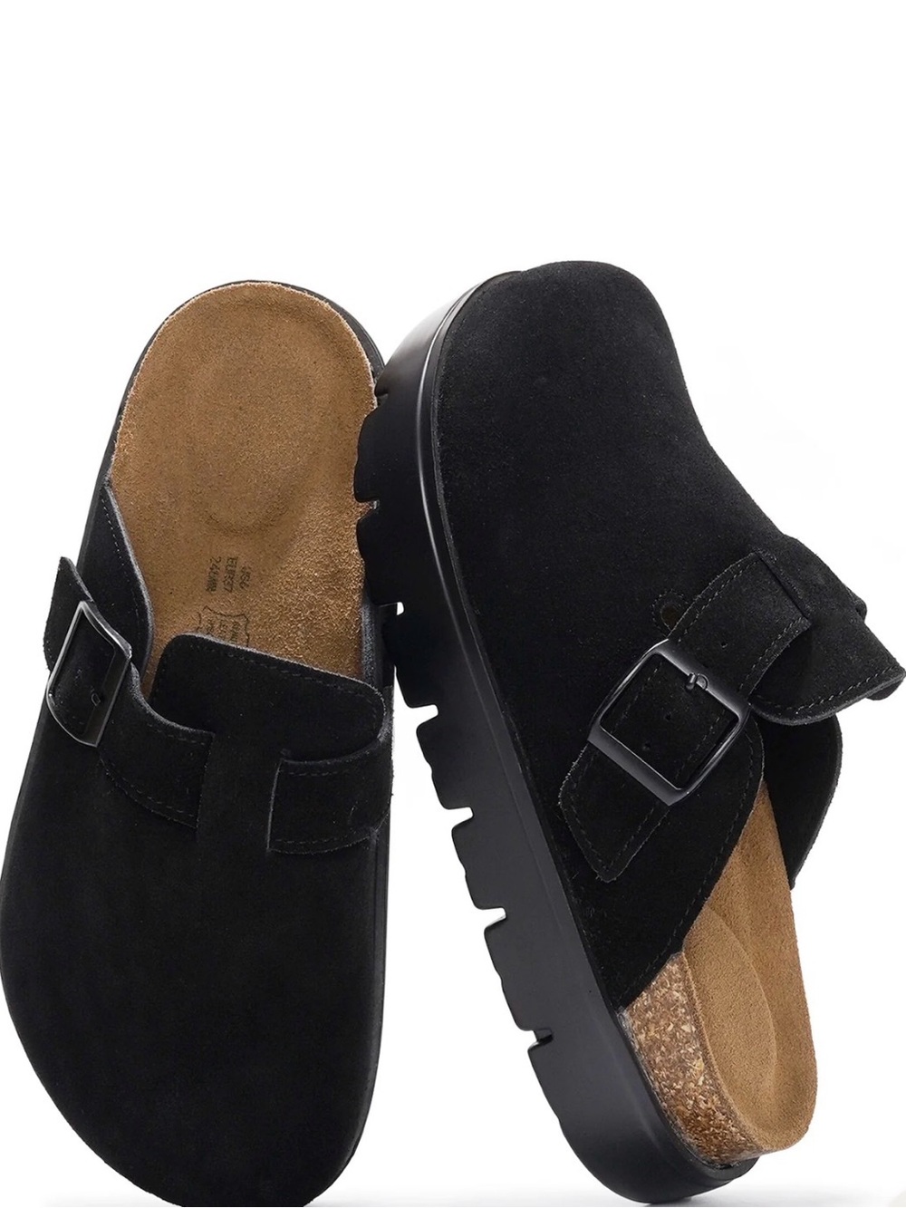NWT Project Cloud Black Slip On Mules-10M